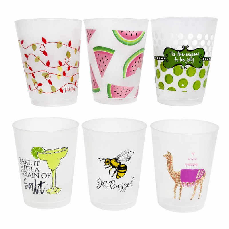 Logo tùy chỉnh Cúp sân vận động nhựa mờ 16oz
