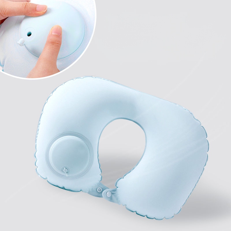 Gối du lịch cổ chữ U tự động bơm hơi