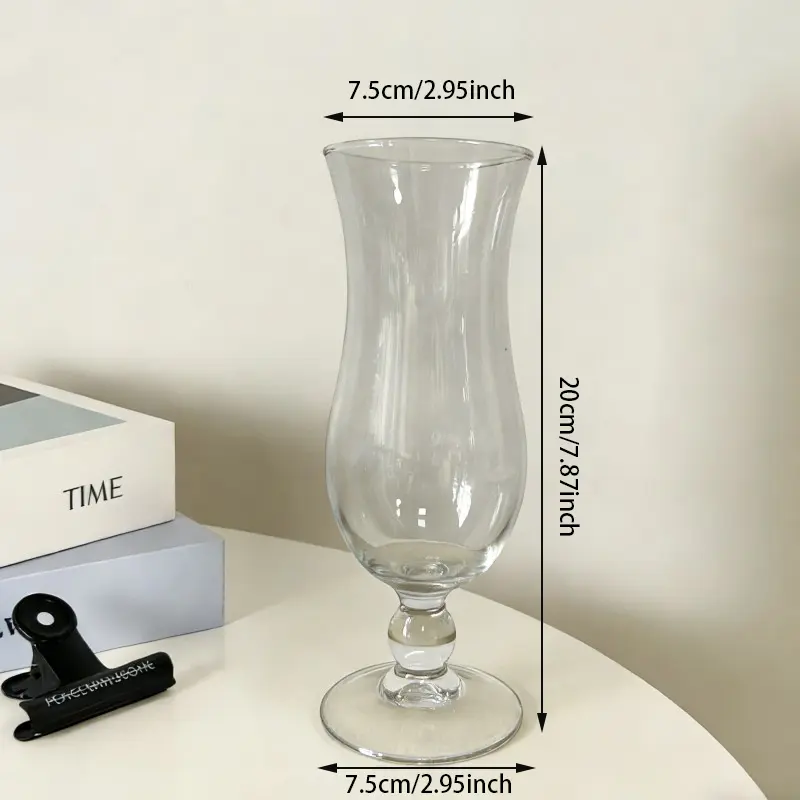 Dual Design Tropical Cocktails Hurricane Glass