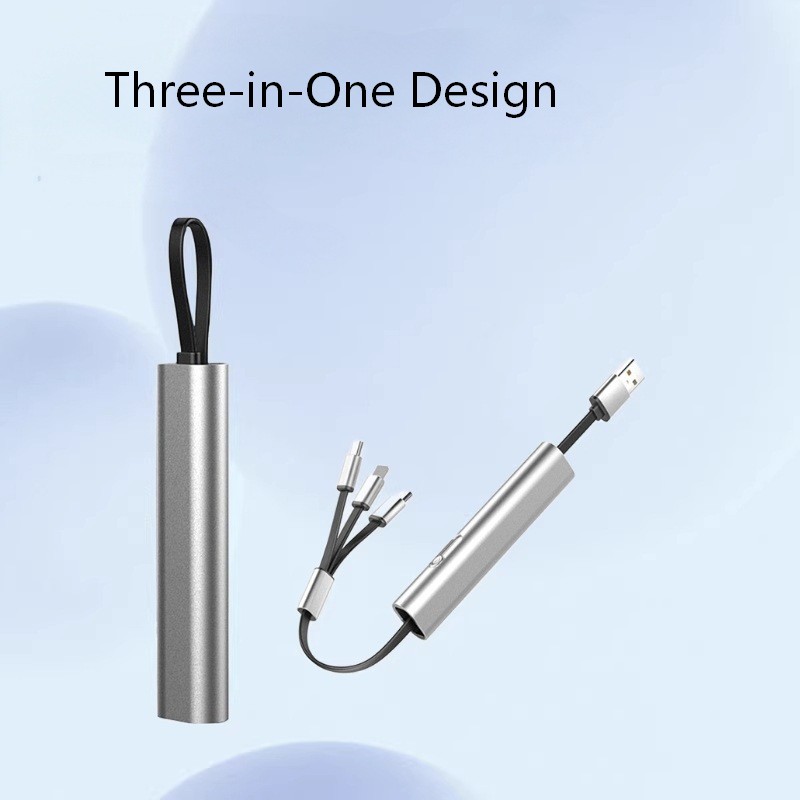 Cáp sạc đa năng 3 trong 1 có thể thu vào